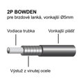LONGUS Bowden brzdový 2P teflon čierny BOX /30m