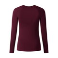 SHIMANO T-shirt women's VERTEX LONG BASE LAYER burgundy