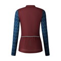 SHIMANO Dres dámský KAEDE PRINTED LONG bordový/navy