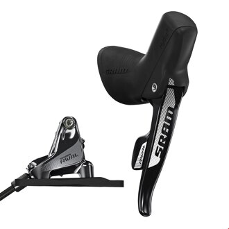 SRAM Řadící/hydraulická kotoučová brzda Rival22 Yaw přední řadící přední brzdová950mm w Flat Mount Hardware (kotouč a