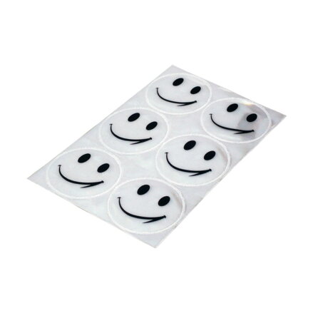 LONGUS Stickers Smiley En13356 Reflective 6 Pcs White