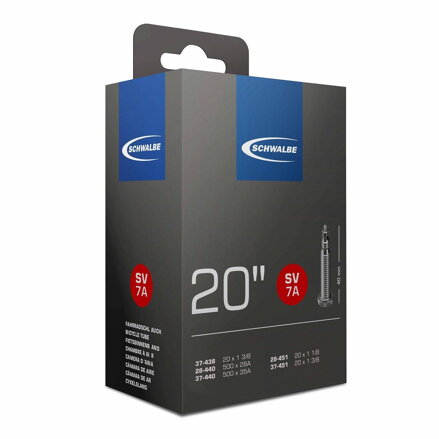SCHWALBE Cameră SV7A 20 28/37-438/451 EK 40mm 105g 