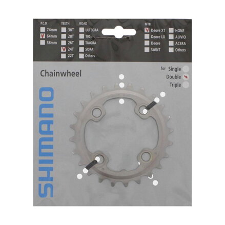 SHIMANO Prevodník 24z. FC-M785 XT strieb. 64mm