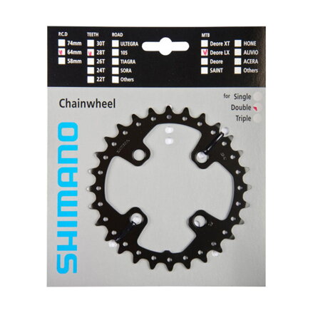 SHIMANO FC-M675 Zębatka 28 zębów SLX 64mm