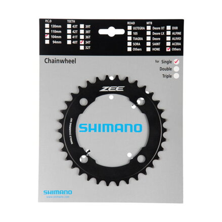 SHIMANO FC-M640 Zębatka 34 zębów ZEE czarna 104mm