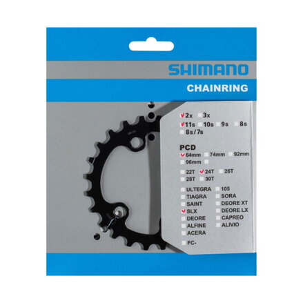 SHIMANO FC-M7000 Zębatka 24 zębów SLX 34/24 zębów czarny
