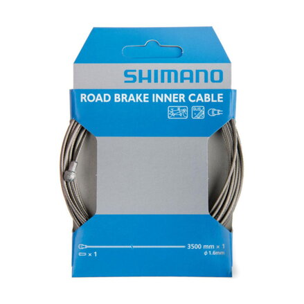 SHIMANO Lanko brzdové silniční 3500mmx1,6mm nerezové tandem