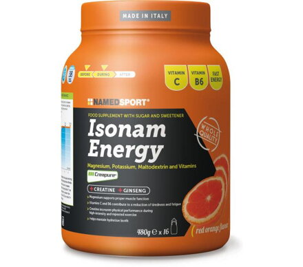 NAMEDSPORT Băutură ISONAM ENERGY portocală 480g 