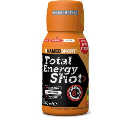 NAMEDSPORT Băutură TOTAL ENERGY SHOT portocală cu cofeină 60ml 