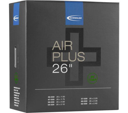 SCHWALBE Duša AIR PLUS AV13AP 26x1.50/2.50 AV(40/62-559) 40mm 290g