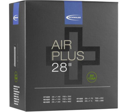 SCHWALBE Duša AIR PLUS AV17AP 700x37/45C AV(37/47-622/635) 40mm 270g