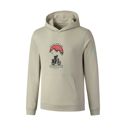 SHIMANO  Bluza HOODIE zielona/czerwona