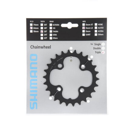 SHIMANO Prevodnik 26z. SLX FC-M660 9-kolo 64mm