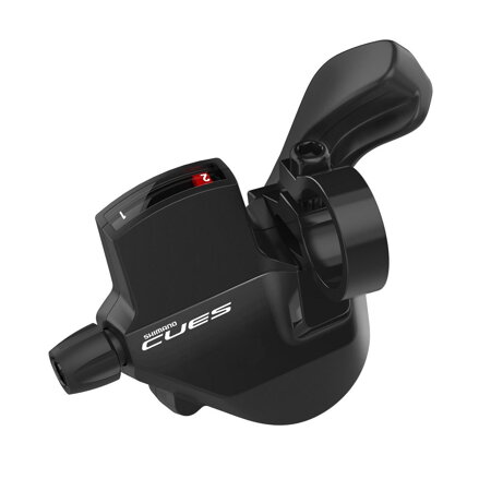 SHIMANO SL-U6000 2-k. Řazení Cues levé s ukazatelem Rapidfire Plus Mono