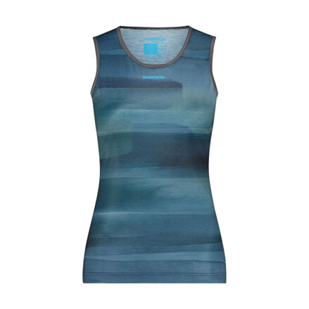 SHIMANO Tricou damă VERTEX PRIMA SL BASE LAYER PRINTED aurora verde