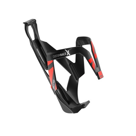 ELITE Košík CUSTOM RACE X čierny lesklý červená grafika