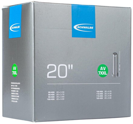 SCHWALBE Duša AV7XXL (90/120-406) AV 40mm 310g