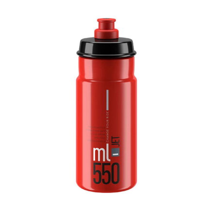 ELITE Fľaša JET 550 červená šedé logo