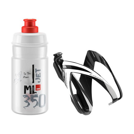 ELITE Flaša s košíkom set CEO červené logo, 350 ml