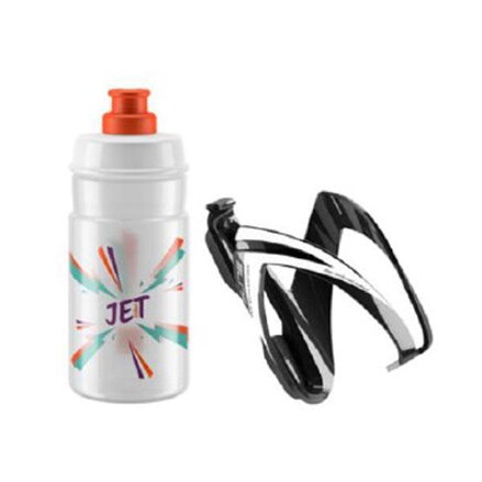 ELITE Flaša s košíkom set CEO oranžové logo, 350 ml
