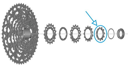 SHIMANO Zębatka 11z LG700 Linkglide