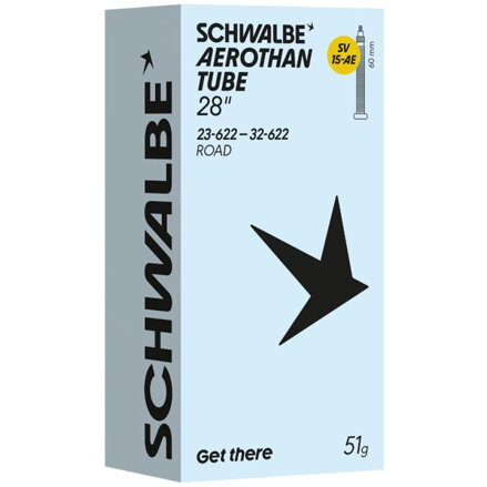 SCHWALBE Duša AEROTHAN TUBE SV15-AE (23/32-622) FV 60mm 51g TPU SCHWALBE Duša AEROTHAN TUBE SV15-AE (23/32-622) FV 60mm 51g TPU