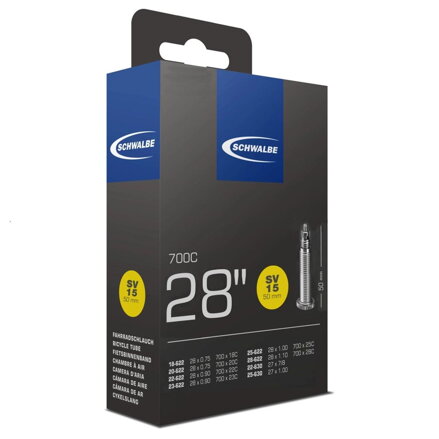 SCHWALBE Duša SV15 700x18/28C (18/28-622/630) FV 50mm 105g SCHWALBE Duša SV15 700x18/28C (18/28-622/630) FV 50mm 105g