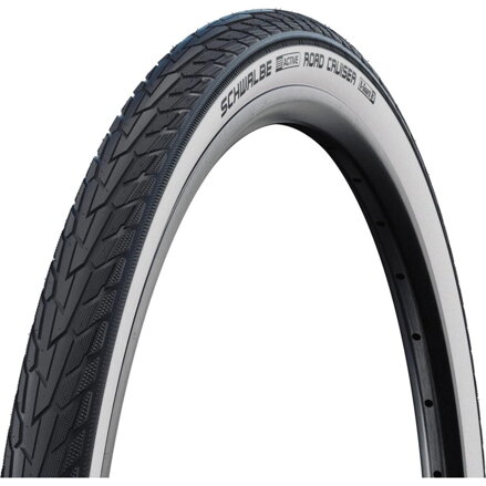 SCHWALBE Plášť ROAD CRUISER 27x1 1/4 (28/32-630) 50EPI 550g TwinSkin K-Guard Green biely bok