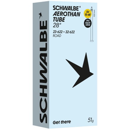 SCHWALBE Duša AEROTHAN TUBE SV15-AE (23/32-622) FV 100mm 51g TPU