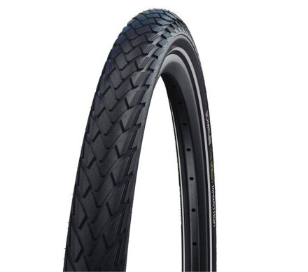 SCHWALBE Plášť MARATHON 27.5x1.65 (44-584) 67EPI 820g Perf TwinSkin GreenGuard Addix reflex