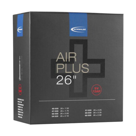 SCHWALBE Duša AIR PLUS SV13AP 26x1.50/2.50 (40/62-559) FV 40mm 290g