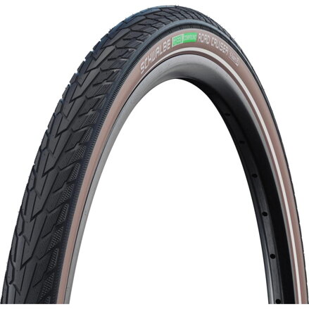 SCHWALBE Plášť ROAD CRUISER 700x40C (42-622) 50EPI 705g TwinSkin K-Guard Green čierno/hnedý reflex