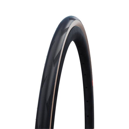 SCHWALBE Plášť PRO ONE 700x25C (25-622) 127EPI 245g Evo V-Guard Super Race Addix Race hnedý bok skladací