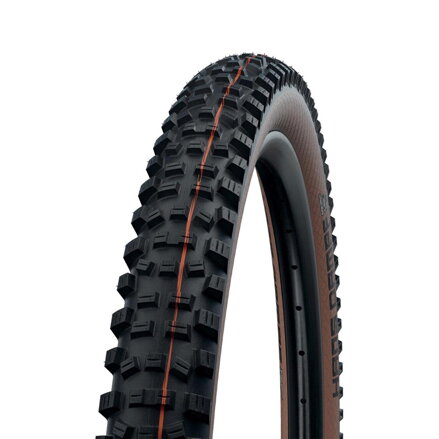 SCHWALBE Plášť HANS DAMPF 27.5x2.35 (60-584) 67EPI 995g TLE Super Trail Soft hnedý bok skladací