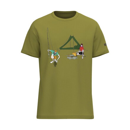 SHIMANO Tričko SENTIERO LTD khaki gravel