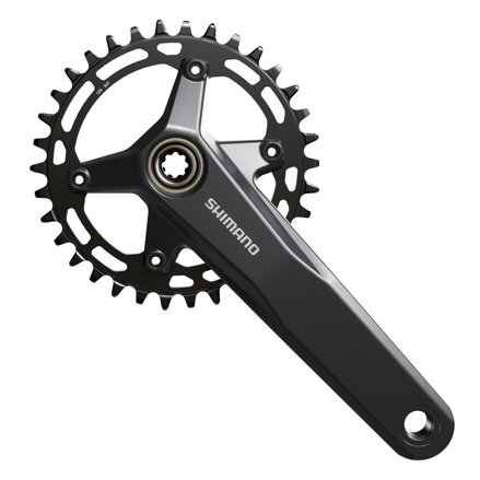 SHIMANO Stred FC-MT520 175mm 34z. 12-k. dvojdielny čierny bez ložísk