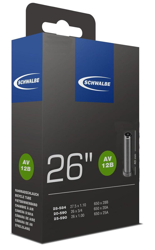 SCHWALBE Duša 26x7/8/1.00 AV 40mm SCHWALBE Duša 26x7/8/1.00 AV 40mm