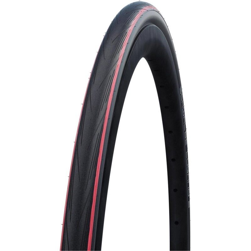 SCHWALBE Tire LUGANO II (25-622) 700x25C Active 50EPI K-Guard 330g Red stripe