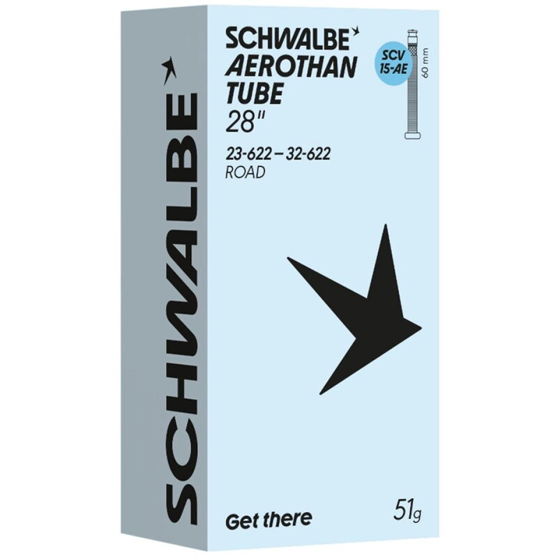 SCHWALBE Duša AEROTHAN TUBE SCV15-AE (23/32-622) SCV 60mm 51g TPU
