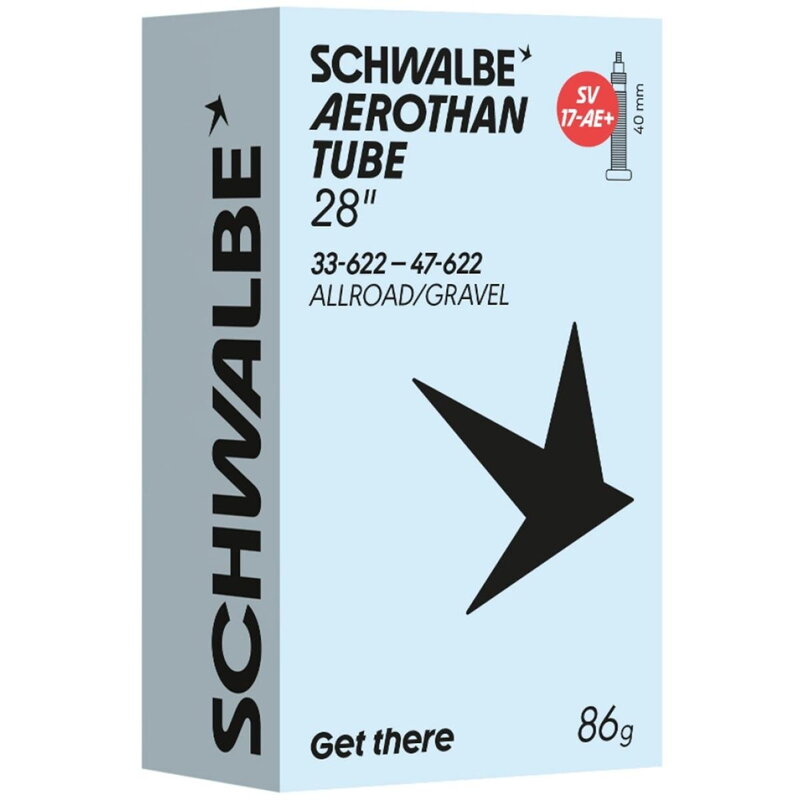 SCHWALBE Duša AEROTHAN TUBE SV17-AE+ (33/47-622) FV 40mm 86g TPU
