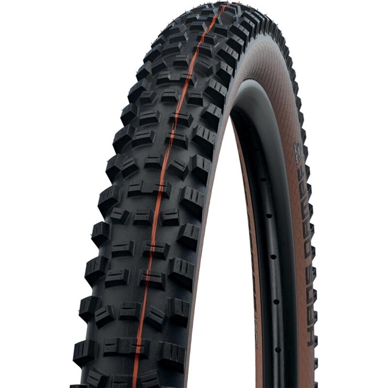 SCHWALBE Plášť HANS DAMPF 29x2.35 (60-622) 67EPI 1070g TLE Evo Super Trail Addix Soft hnedý bok skladací