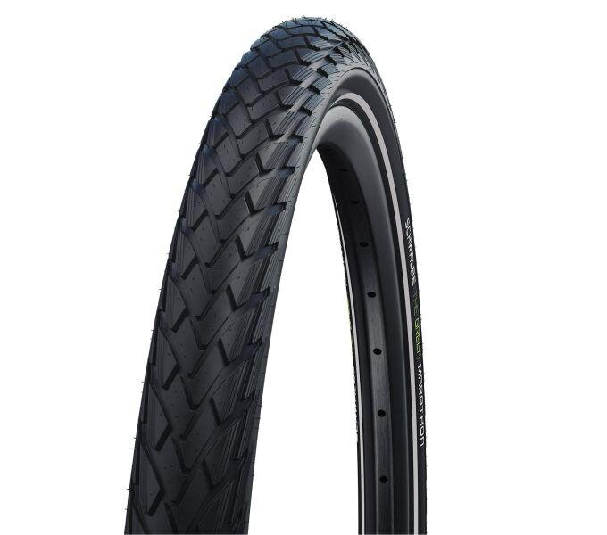 SCHWALBE Plášť MARATHON 27.5x1.65 (44-584) 67EPI 820g Perf TwinSkin GreenGuard Addix reflex