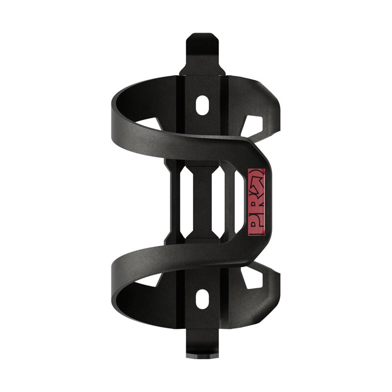 PRO Košík na fľašu SIDE čierno-červený alloy