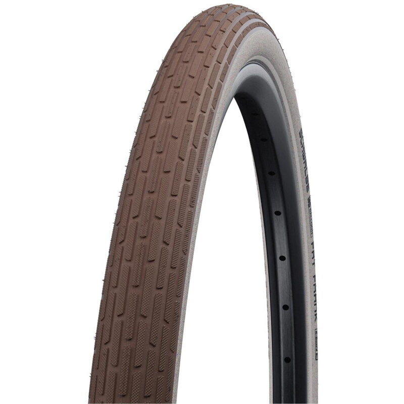 SCHWALBE Plášť FAT FRANK 28x2.00 (50-622) 50EPI 890g TwinSkin K-Guard SBC hnedý/biely bok reflex
