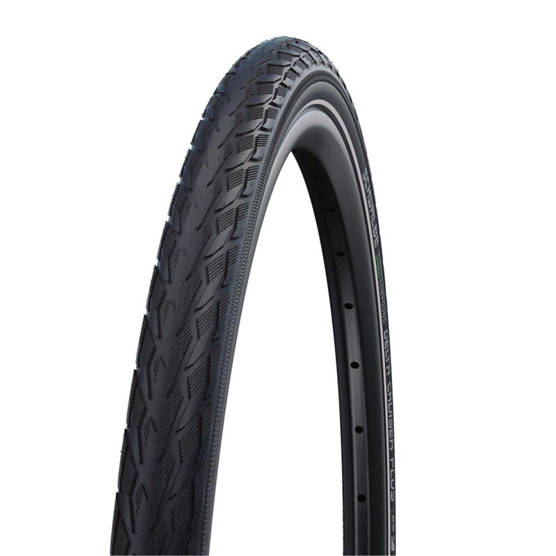 SCHWALBE Plášť DELTA CRUISER PLUS 700x38C (40-622) 50EPI 890g TwinSkin PunctureGuard Green reflex