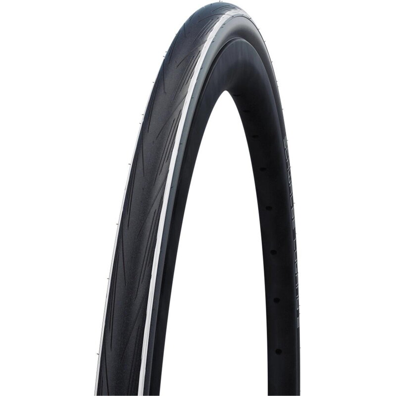 SCHWALBE Plášť LUGANO II 700x25C (25-622) 50EPI 365g K-Guard SiC biele pásiky