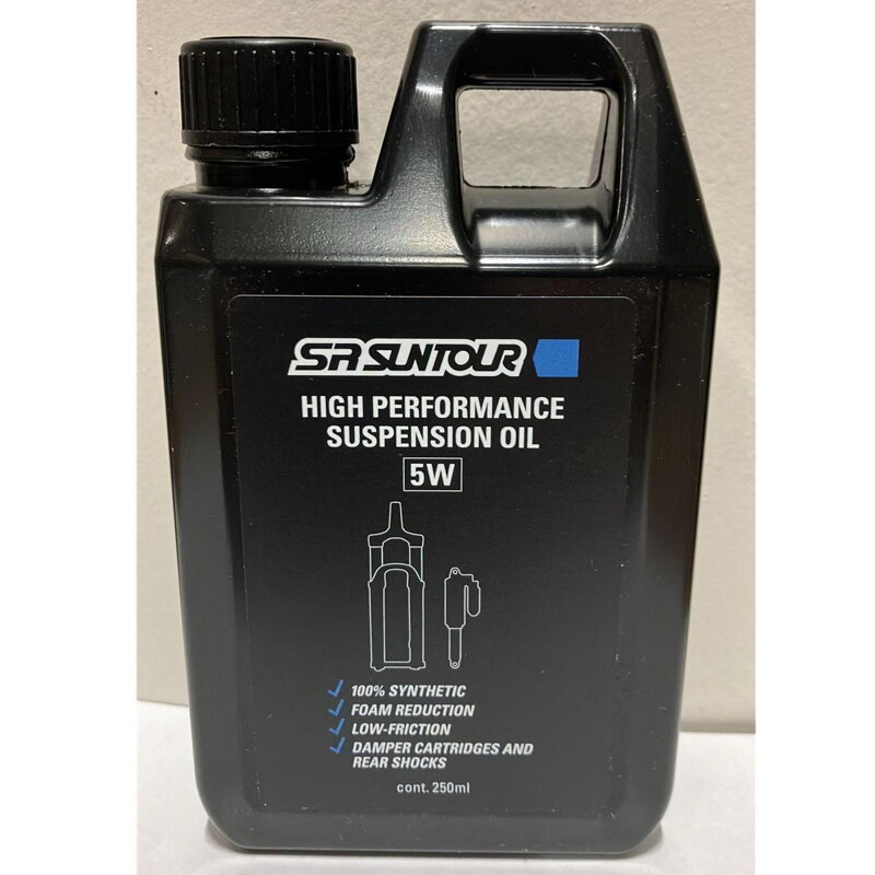 SR SUNTOUR Olej do vidlice HIGH PERFORMANCE SUSPENSION OIL WT5 250ml